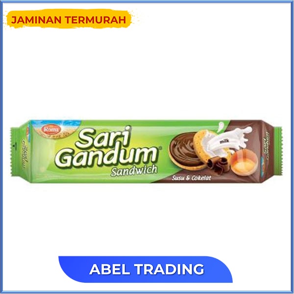 

Roma Sari Gandum Sandwich Susu And Cklt 115G
