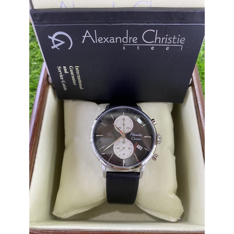 alexandre christie 6572mc pria silver kulit hitam