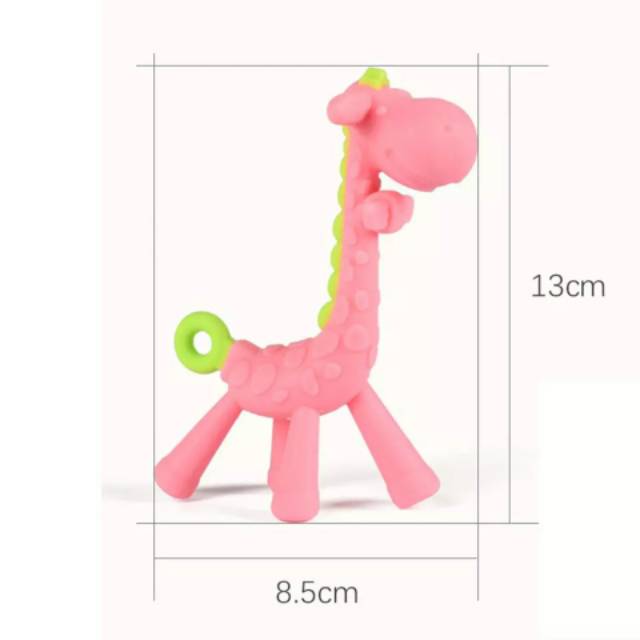 Teether Jerapah Teether Giraffe Gigitan Jerapah Teether Silikon Bayi