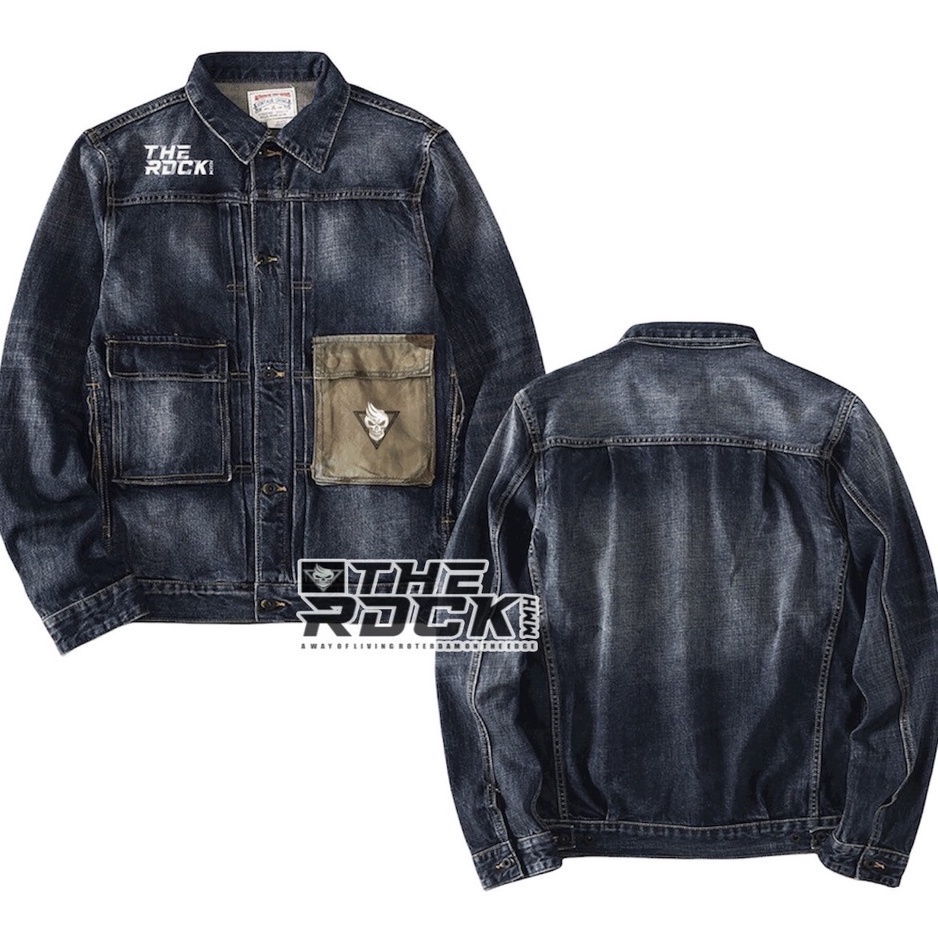 JEANS JAKET THE RDCK | JAKET JEANS OVERSIZE WANITA PRIA PREMIUM