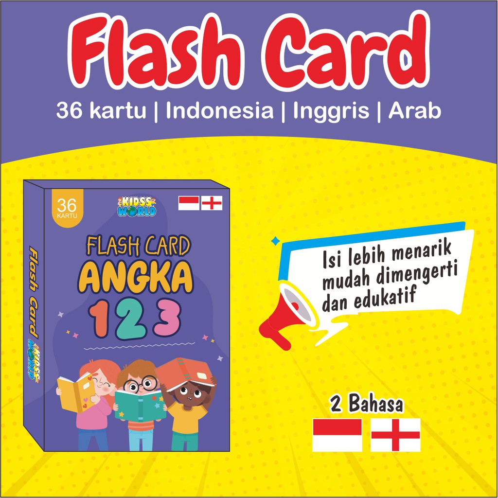 FLASH CARD ANAK EDUKASI ANGKA