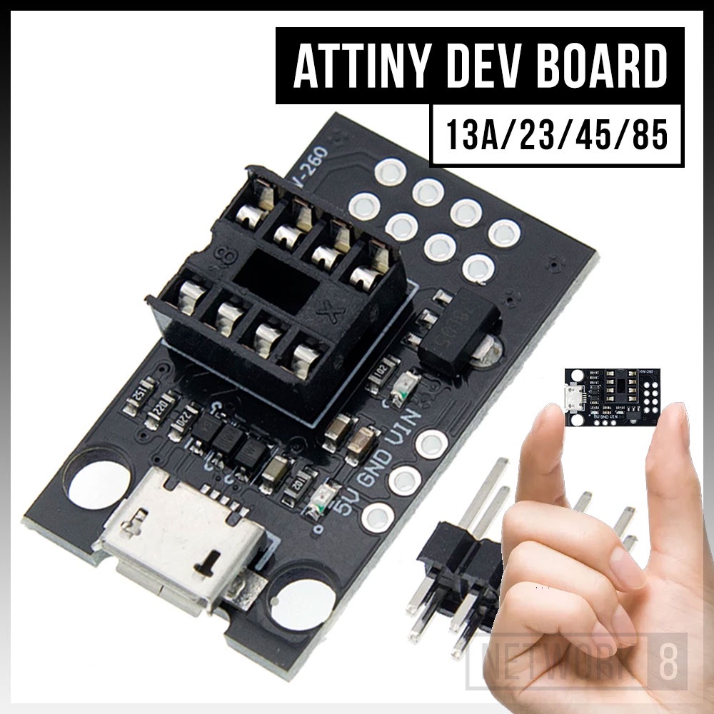 ATTINY85 ATTINY DEVELOPMENT PROGRAMMER BOARD ATTINY13A ATTINY25 ...