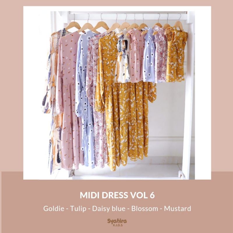 Midi Dress Couple by Syahira Kids