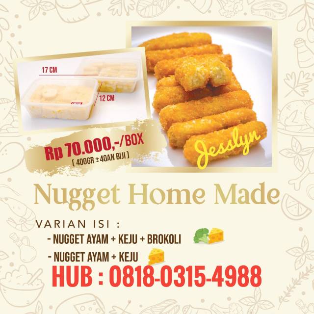 

Nugget Ayam Home made / Chicken Nugget cheese