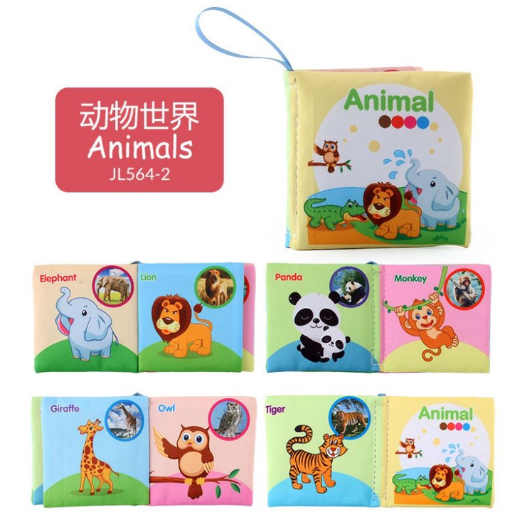 Mainan Edukasi Buku Bantal Bayi Kain/ Baby Soft Book Mini/Baby Cloth Book