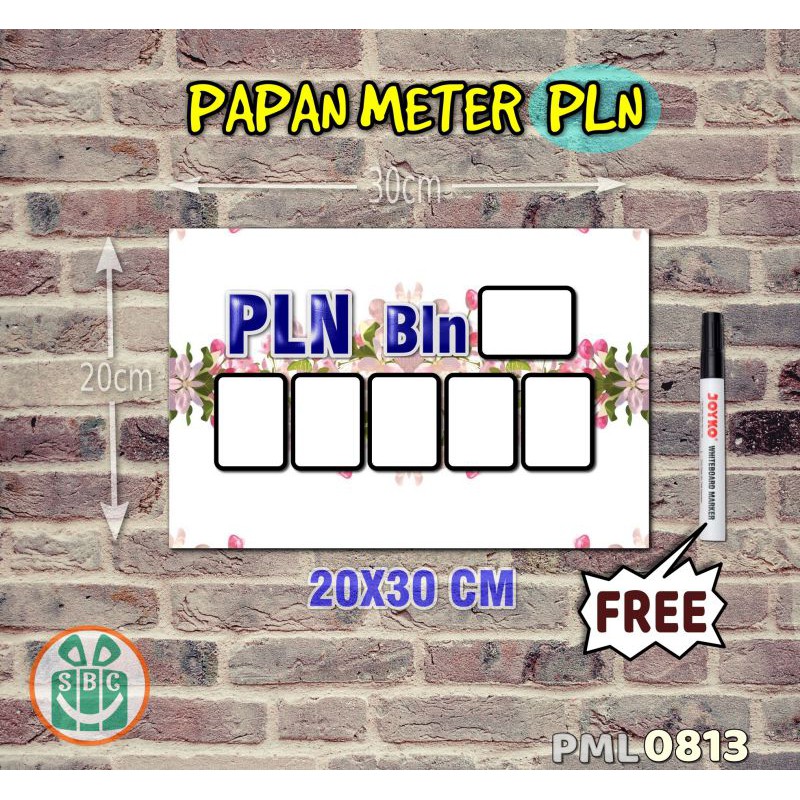 

Stokastik Papan Meter Listrik PLN PAM motif Unik - Flower 13