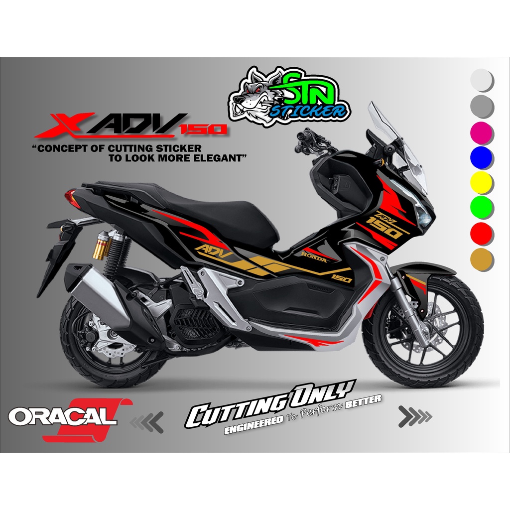 STICKER CUTTING-CUTTING STICKER BODY MOTOR HONDA ADV 150.02