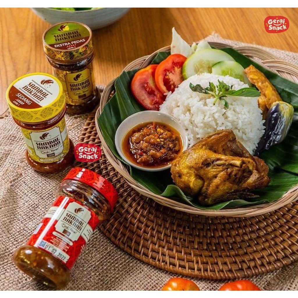 Sambal Bawang Naknan Extra Pedas Level 5 Enak Tenan Best Seller (140gr)