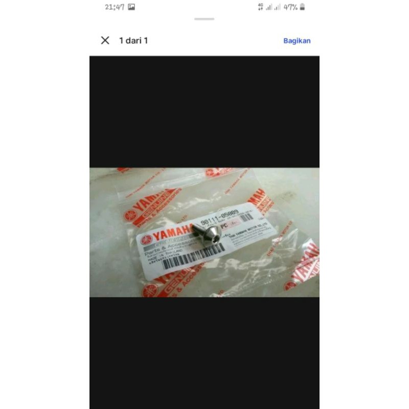 Baut L buat body yamaha Xride original
