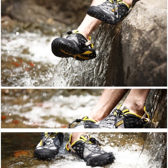 Sepatu Gunung / Hiking / Olahraga Air Anti Slip Rubber Premium