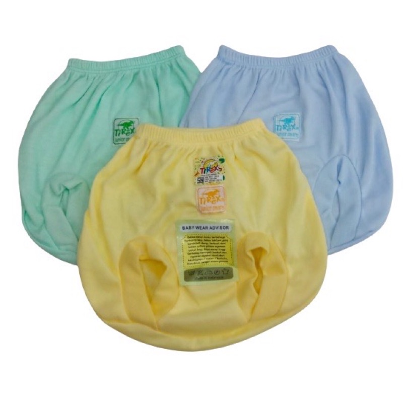 3 pc Celana pop Newborn tirex 0-6 bulan