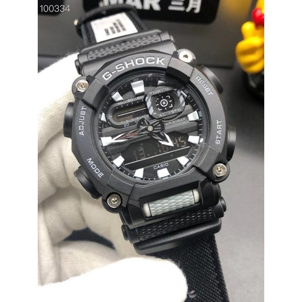 Jam Pria Casio G-SHOCK GA-900C Full Black Kanvas Ori Bm Fullset
