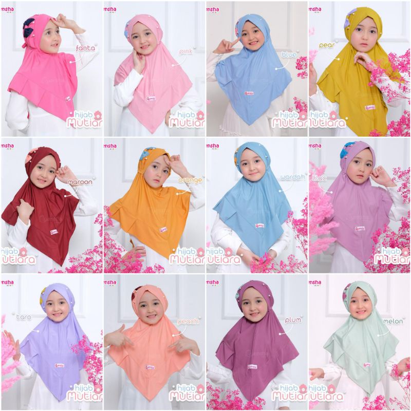 HIJAB ANAK BAHAN JERSEY. JILBAB JERSEY ANAK HIJAB MUTIARA BY QUENSHA