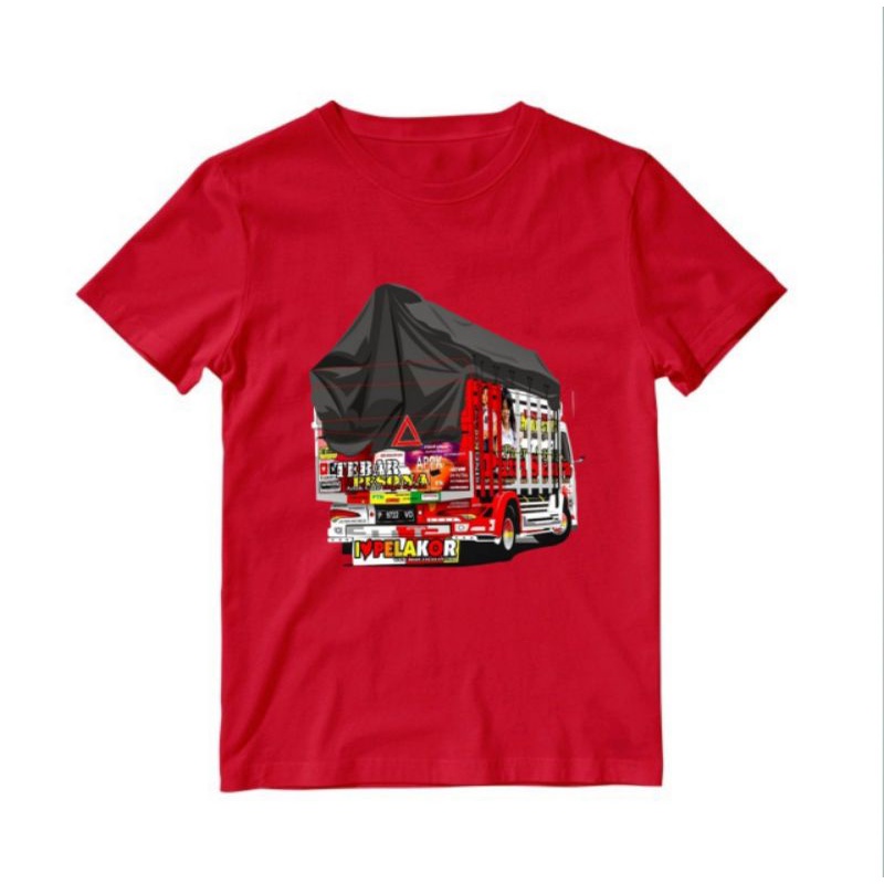 KAOS ANAK LAKI-LAKI TRUK OLENG BAJU ANAK COWO TRUK OLENG PAKIAN ATASAN ANAK UMUR 5-7 TAHUN