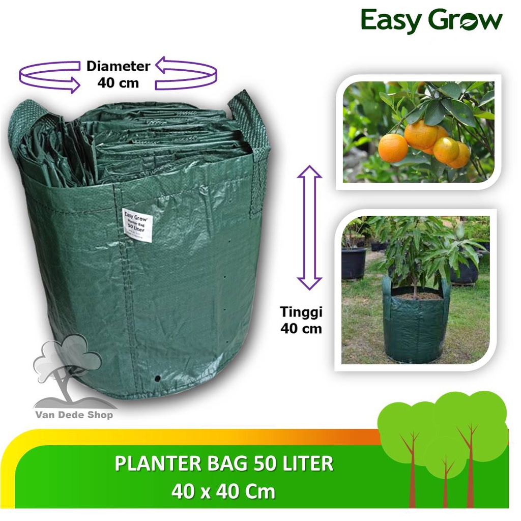 PLANTER BAG EASY GROW ORIGINAL 50 LITER