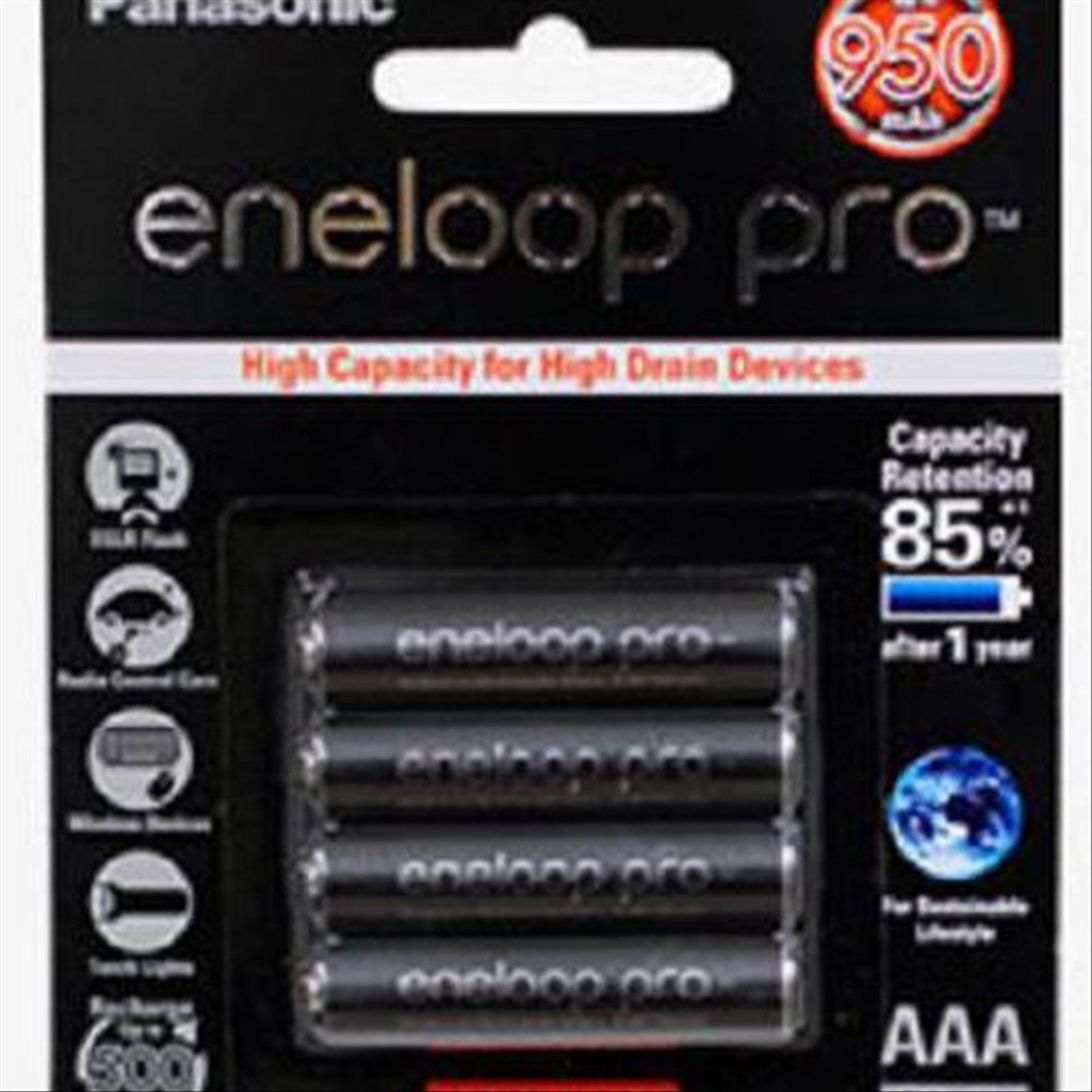 Eneloop Pro A3 950 , Batre Batere Baterai Battery Panasonic Eneloop Pro AAA / A3 950mAh XXX Black Ma