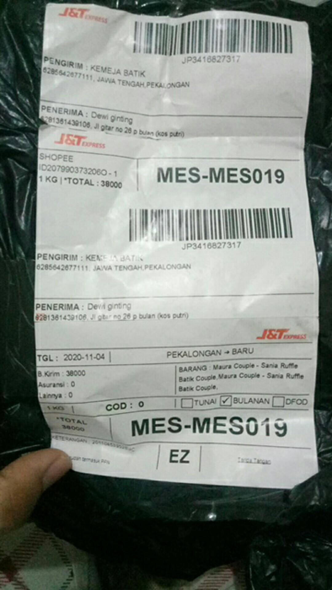 Maura Couple - Sania Ruffle Batik Couple