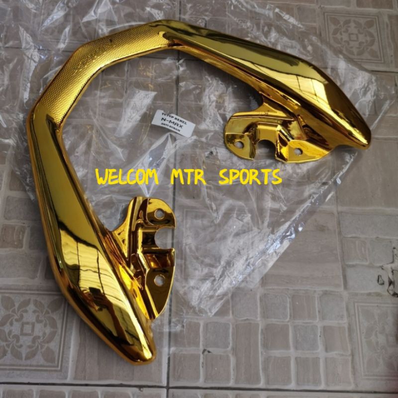 COVER BEHEL NMAX 155 OLD CHROME GOLD TERMURAH
