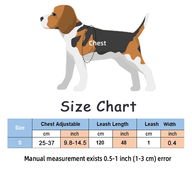 Set Tali Harness Motif Print Tulang Dapat Disesuaikan Untuk Anjing Chihuahua