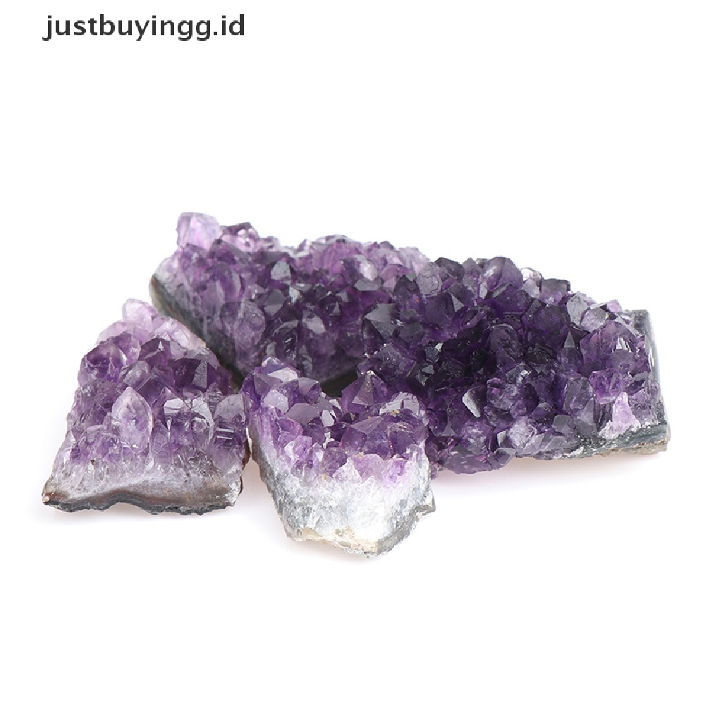 Batu Kristal Kuarsa Amethyst Cluster Mineral Kasar Untuk Penyembuhan