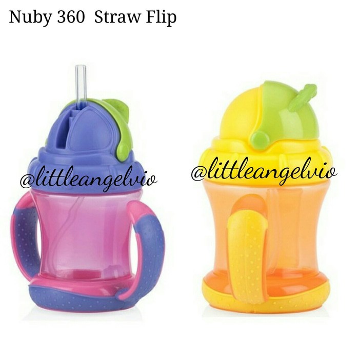 Nuby 360 Straw Cup Flip N Sip Gelas Bayi By Love Baby Store