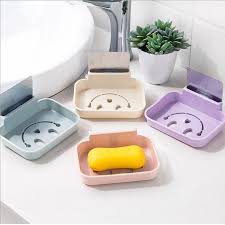 Rak Tempat Holder Sabun Smile Lubang Kamar Mandi Tempel Dinding Lem