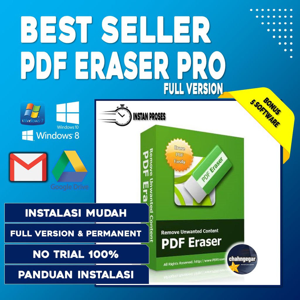 PDF Eraser Pro Terbaru Full Version Lifetime Permanent No Watermark Windows 7/8/10 Panduan Install