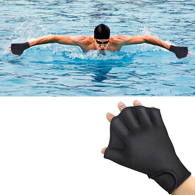 Sarung Tangan Renang Swimming Paddle Gloves - SG-534 - Black