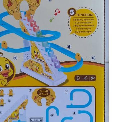 Mainan Anak Track Seluncuran Tangga Small Duck and Pinguin