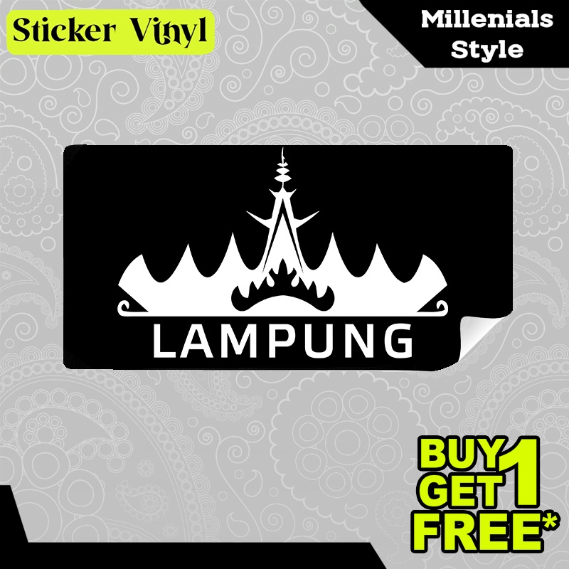 

Stiker Sticker Lampung Putih Logo Kota Keren Pulau Sumatera dengan Ragam Budaya Nusantara Indonesia Aesthetic Bahan Vinyl Satuan Anti Air