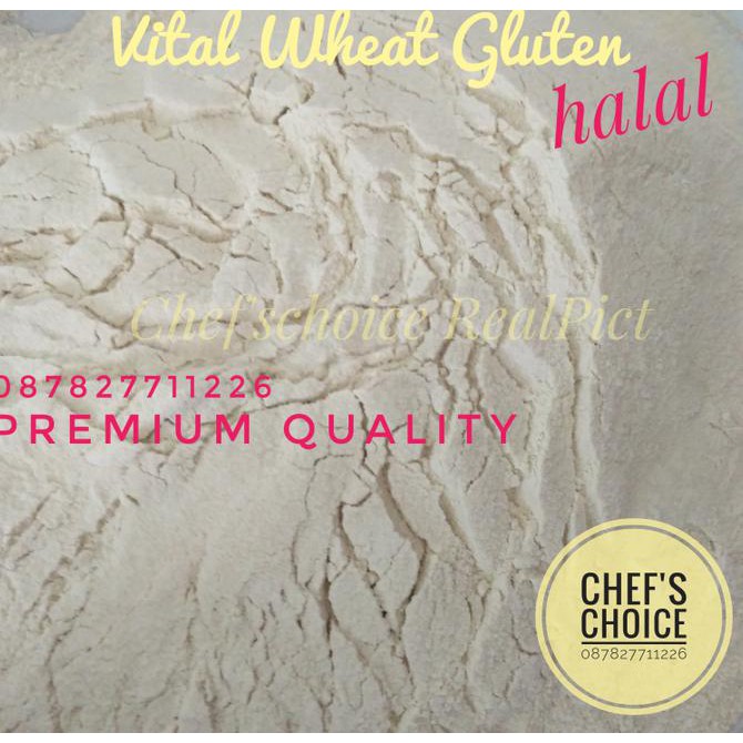 

READY STOCK Vital Wheat Gluten HALAL/ Tepung Gluten Organik Premium Quality 500 gr TP127