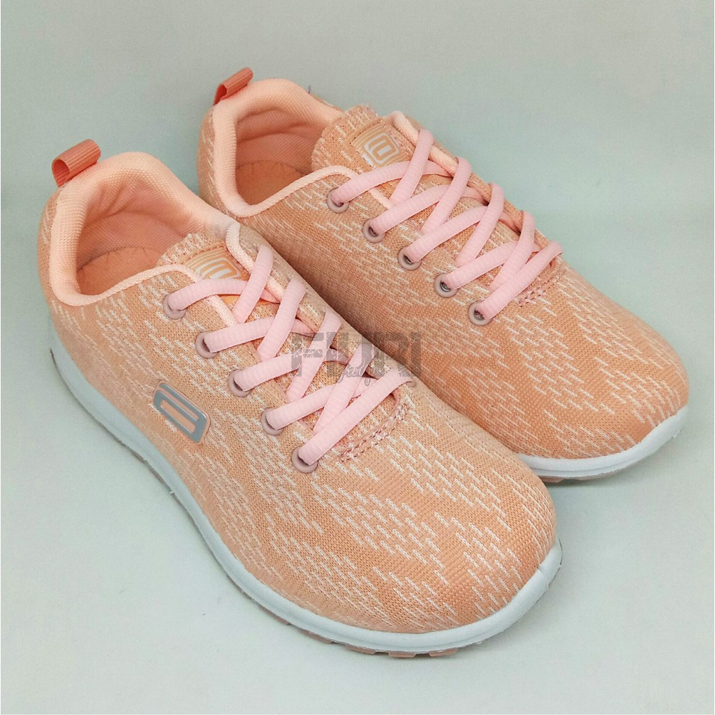 FIURI - ANDO ORIGINAL - OCHI 37-40 PEACH - SEPATU SNEAKERS SPORT KANVAS SOL KARET ANAK PEREMPUAN - SEPATU KETS FASHION TRENDY WANITA DEWASA - SEPATU OLAHRAGA LARI FITNES SENAM KERJA KULIAH BERTALI CEWEK MURAH PROMO DISKON BONUS KAOS KAKI