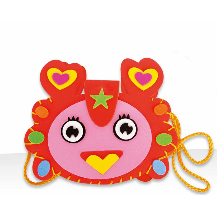 

DT012 Paket Prakarya Anak DIY Tas Sponge Spons Eva 3D Tempel Stiker
