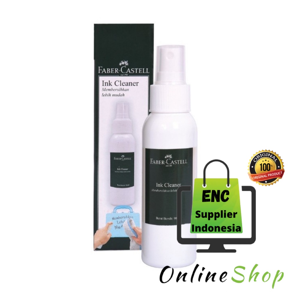 

fabercastell 1 buah ink cleaner 90 ml faber castell pembersih tinta spidol papan tulis per botol - enc.sup