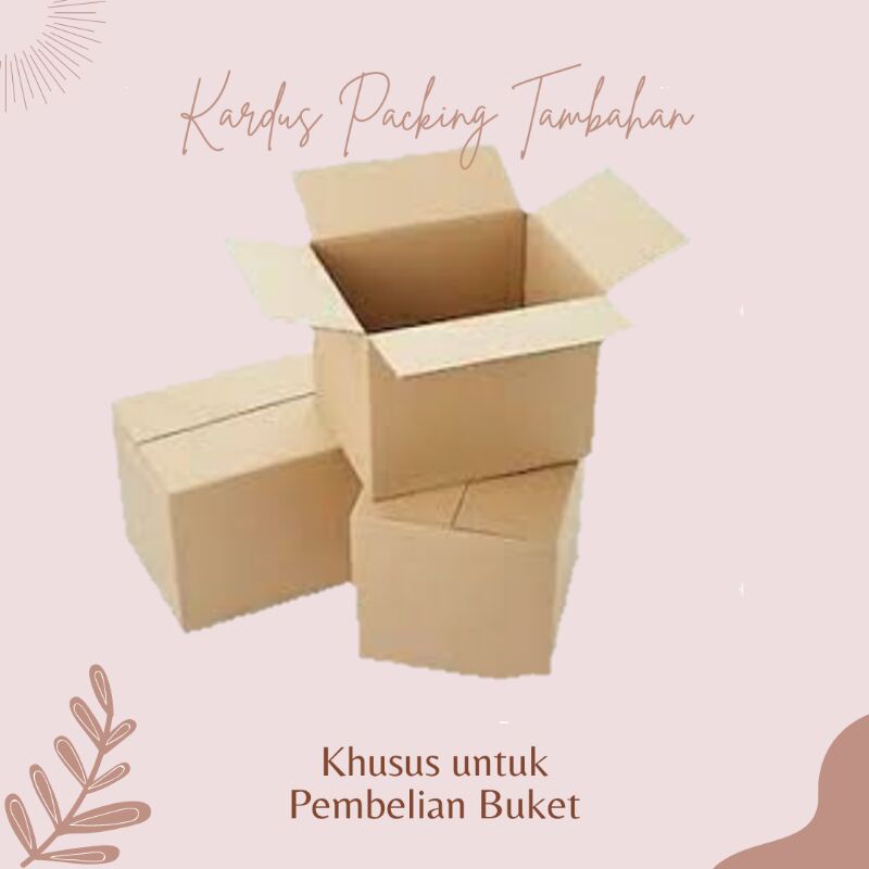 

(WAJIB) KARDUS PACKING (Untuk packing buket jajan & buket bunga flanel dll)