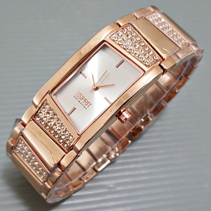 Jam Tangan Wanita / Cewek Esprit Ladies Rantai Rosegold