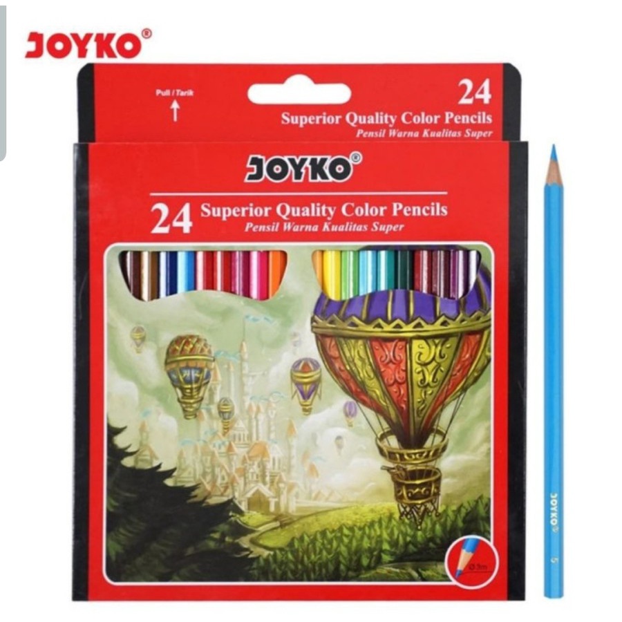 

Pensil Warna Joyko 24 Warna Panjang