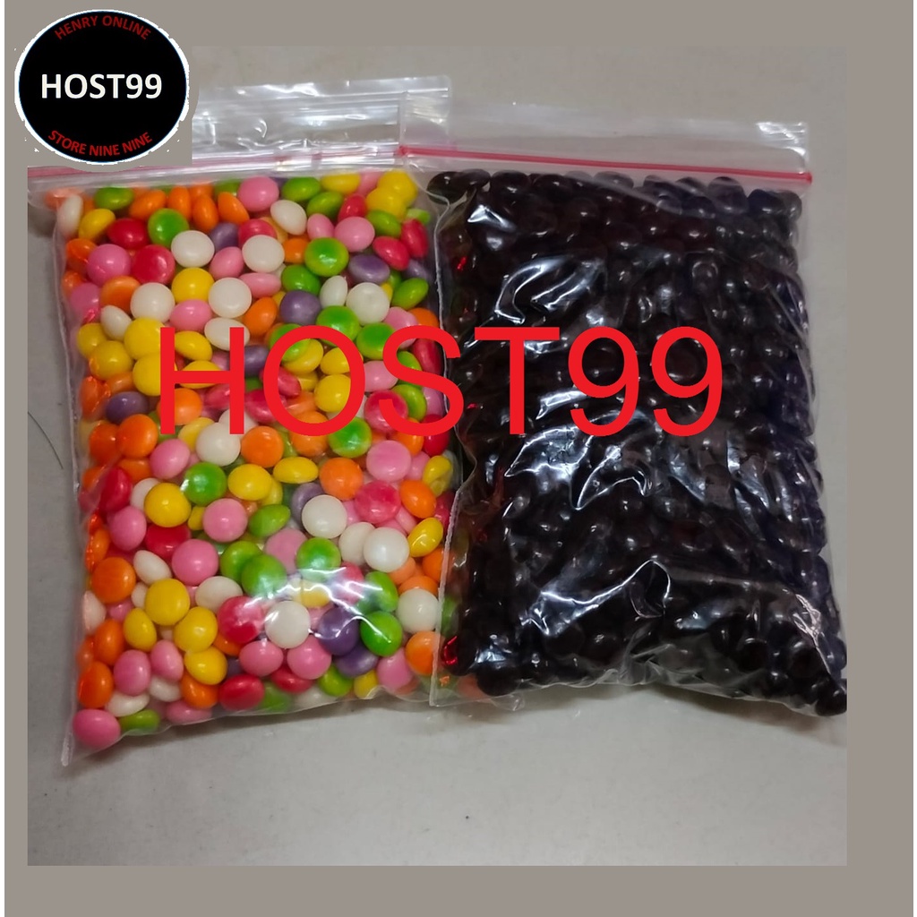 

CHOCO CHIPS 1/2 BULAT RAINBOW CHIPS LAGIE COKLAT WARNA WARNI