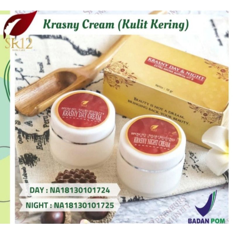 KRASNY CREAM SERIES SR12 Skincare BPOM KRIM GLOWING , MENGHILANGKAN FLEK DAN JERAWAT Aman Mencerahkan Pelembab aman Ibu hamil