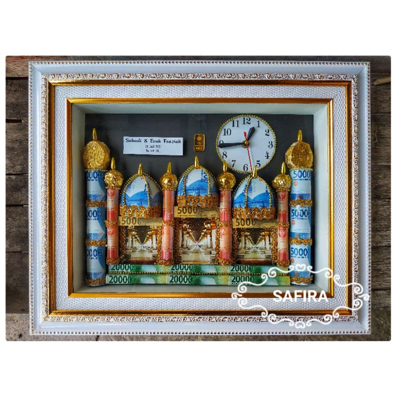 READY!!!Mahar masjid /uk 42*52/Gratis Packing/Mahar Bingkai