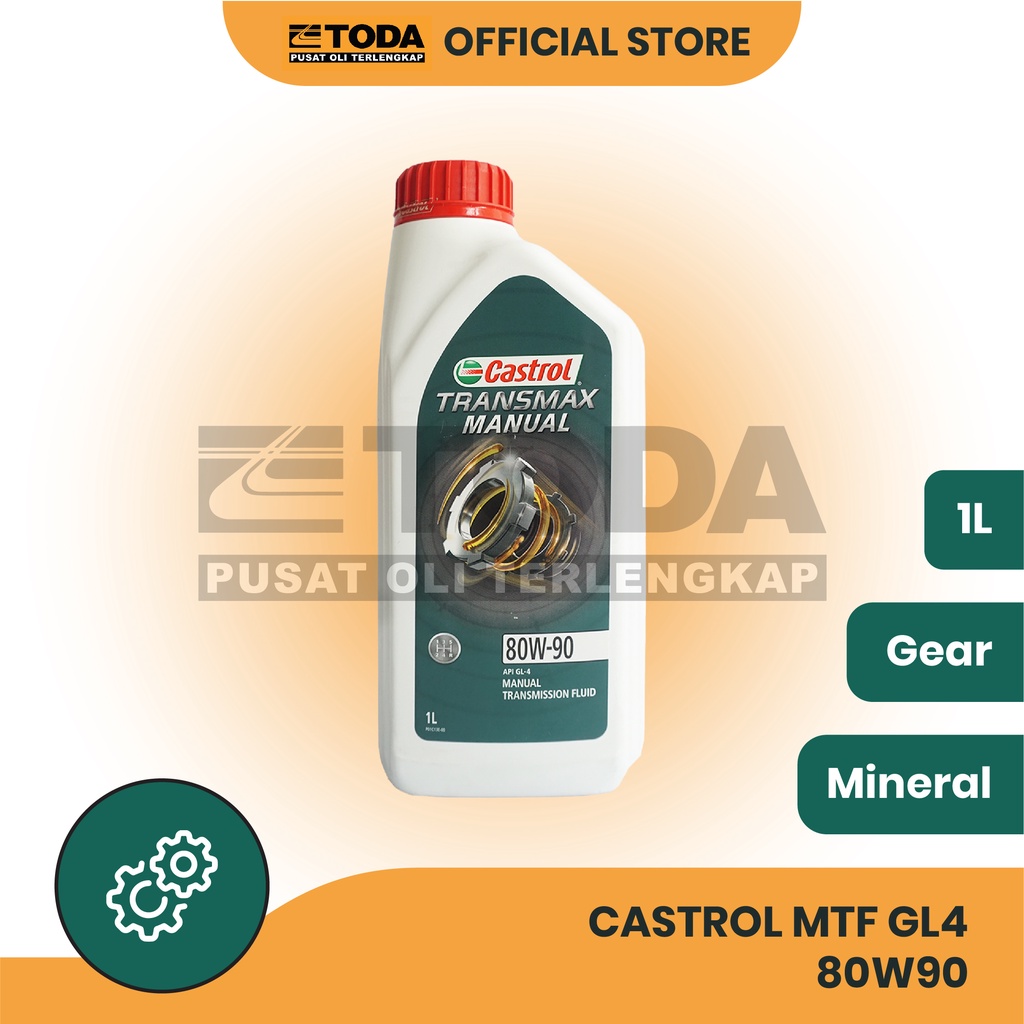 Oli Transmisi Castrol MTF GL4 80W90 1LT Original - Oli Castrol Manual 80W90 - Oli Transmisi