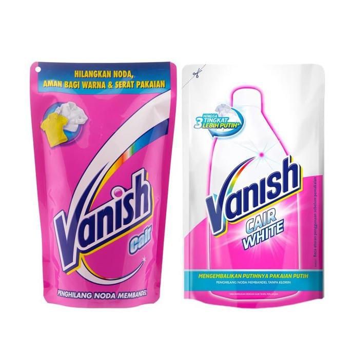 Diskon Vanish Pink + White Liquid 750Ml Pembersih Noda & Pemutih Pakaian
