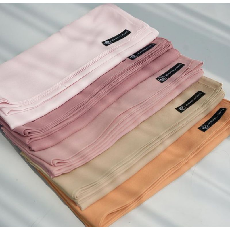 jilbab polos Voal Plain HeavenLights HL (black label)