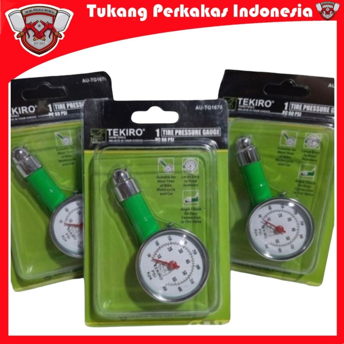 Tekiro Ukuran Angin Bulat 60 Psi - Ukuran Angin Tekiro