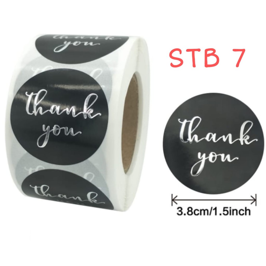 

(STB7) Sticker Segel/Stiker Thank You BESAR