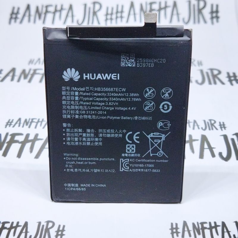 BATRE BATREI BATERAI BATTERY BATTERAY HB356687ECW FOR HUAWEI NOVA 3i Mate 10 Lite NOVA 2i 2+ 2 PLUS 