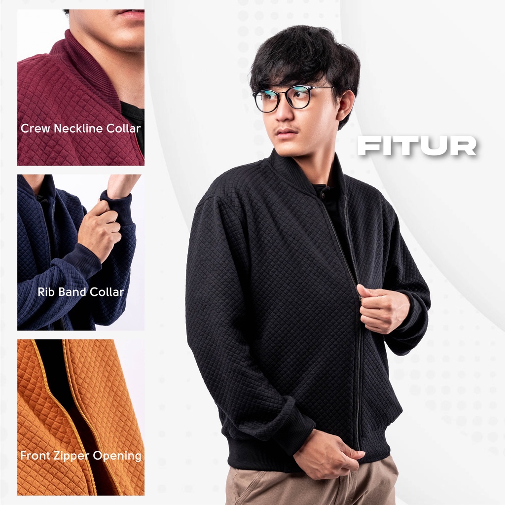 Promo jaket basic bahan polyster katun unisex pria outdoor terbaru jaket cardigan bomber polos cowok kualitas distro sweater unisex pria wanita nyaman di pakai