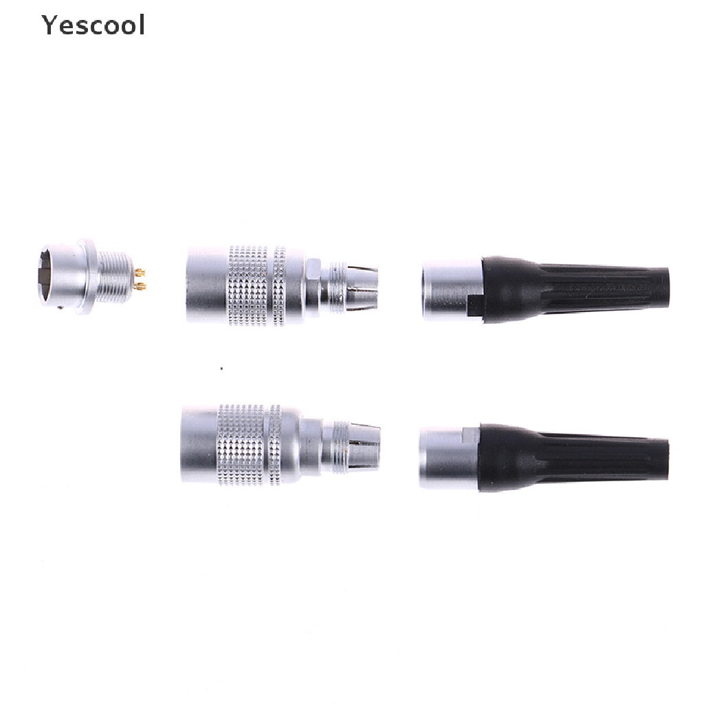 Yescool 1 Set Konektor sensor Sirkular YC8 mini Model push pull self lock