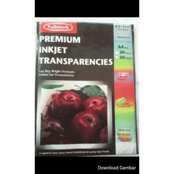 

Kertas | Fullmark Inkjet Tranparencies A4 - 50 Sheets Kualitas Terbaik