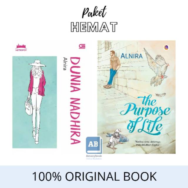 2 Novel Alnira - Dunia Nadhira & The Purpose of Life (100% Original)